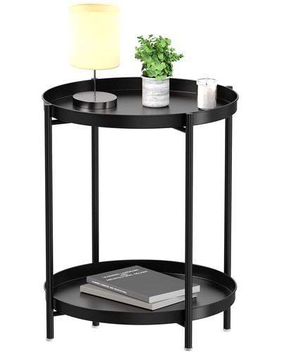 Eknitey tier end table metal - eknitey,