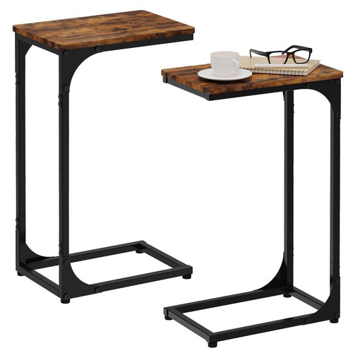 Narrow shaped end tables - shaped,