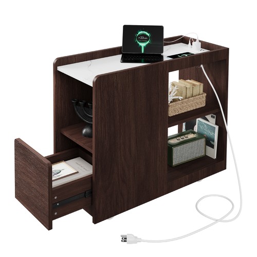 Storage end table - storage, serving