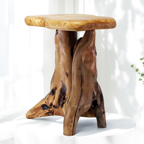 Rustic solid wood - solid, pedestal
