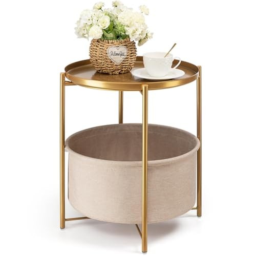 Danpinera gold side table - table, with